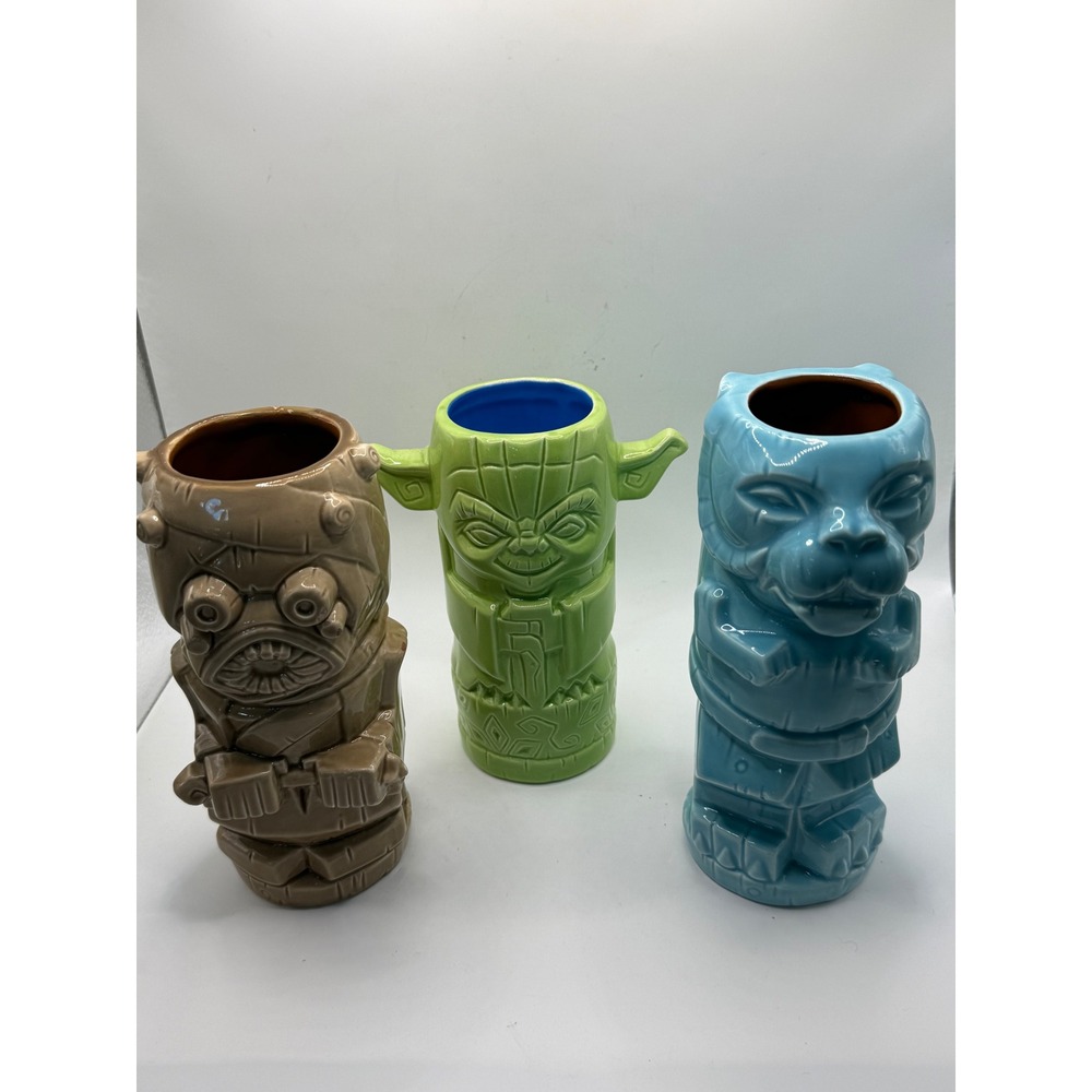 Star Wars Geeki Tikis Mugs Yoda Tusken Raider Tauntaun Ceramic ThinkGeek (3)